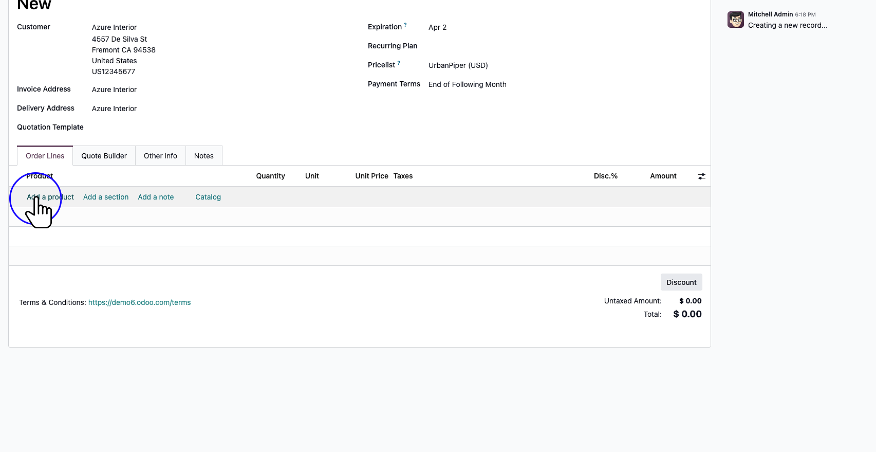 Step 5: Click "Add a product"