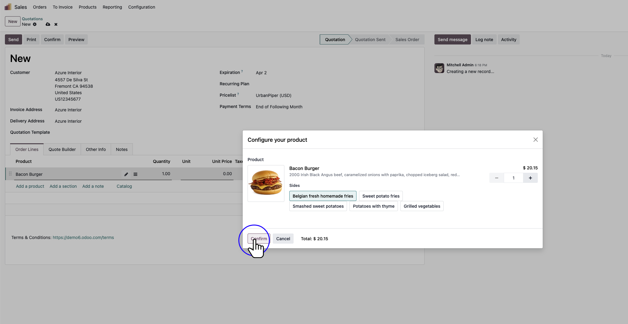 Step 8: Click "Confirm"