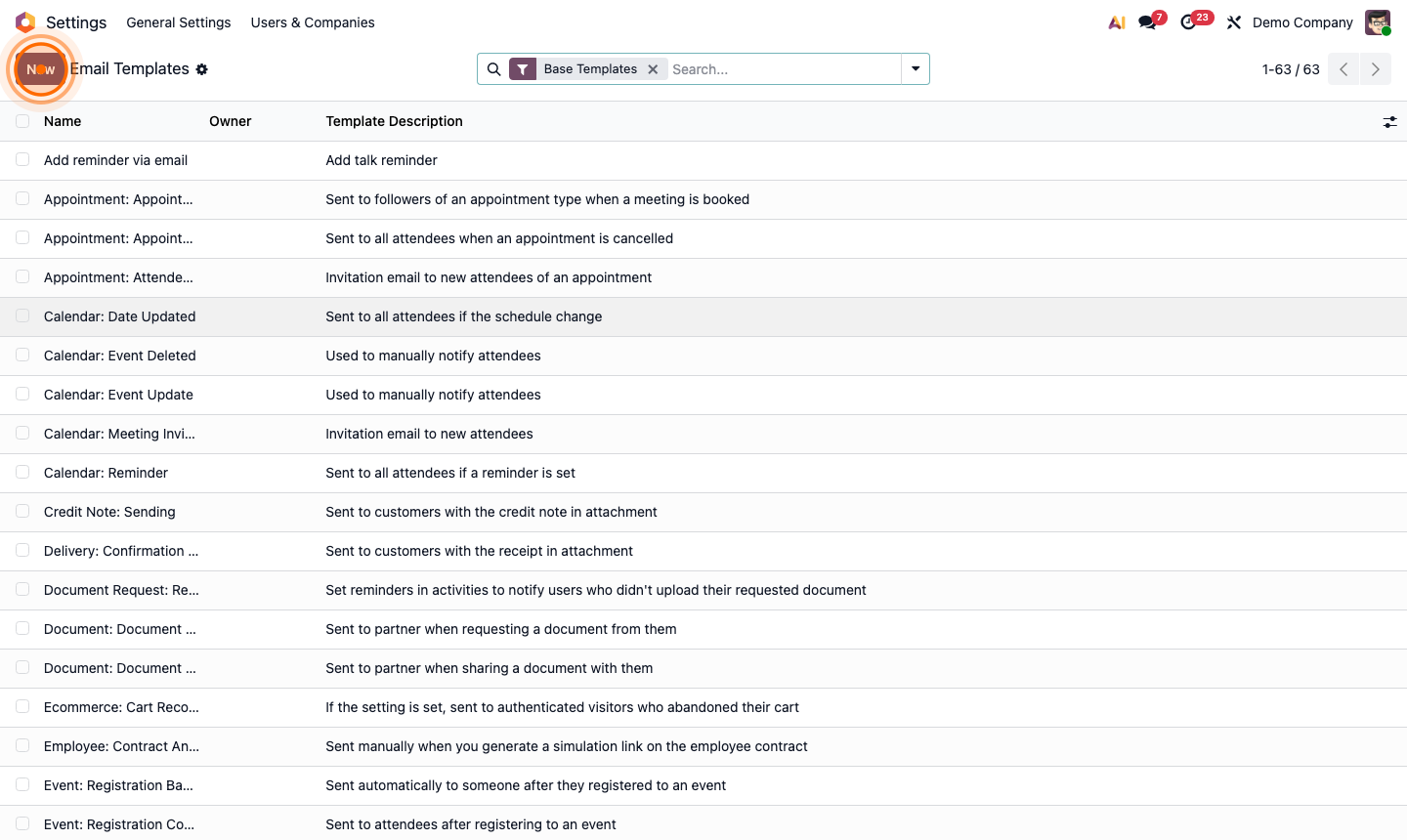 Step 6: Email template editor showing subject, HTML body, and dynamic field variables
